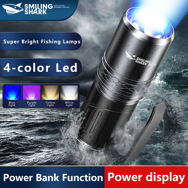Smiling Shark Flashlights High Lumens, Rechargeable Flashlights Led 9000  Lumen, Super Bright Flash Light, High Powered Handheld Flashlights for  Emergency Camping Gift, IP67 Waterproof, Zoomable_Guangzhou Smiling Shark  Lighting Science Technology Co., Ltd